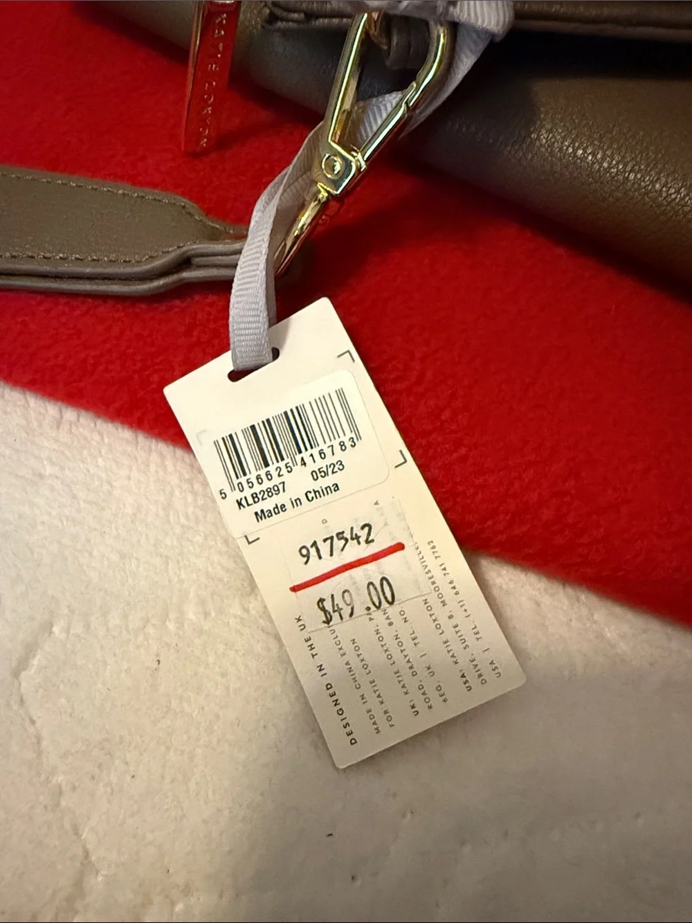 Katie Loxton Zip Zana Wristlet Wallet Mocha